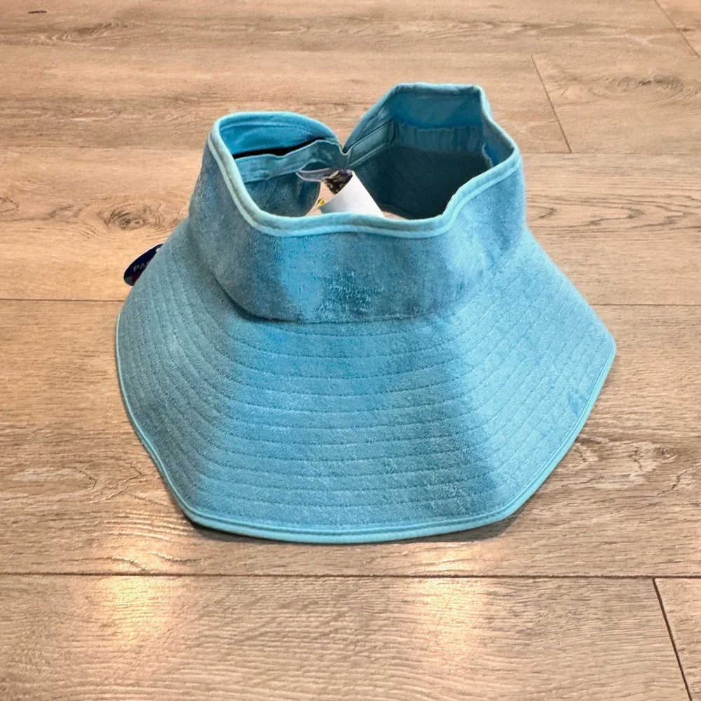 Banana Boat UPF 50+ Blue Terry‎ Cloth Visor Hat One Size Adjust Sun Protection